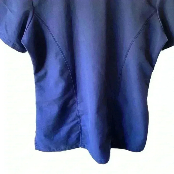 ERGO LIFE Women’s Threads Medical Scrub Top V-neck Navy Blue S - Picture 8 of 14